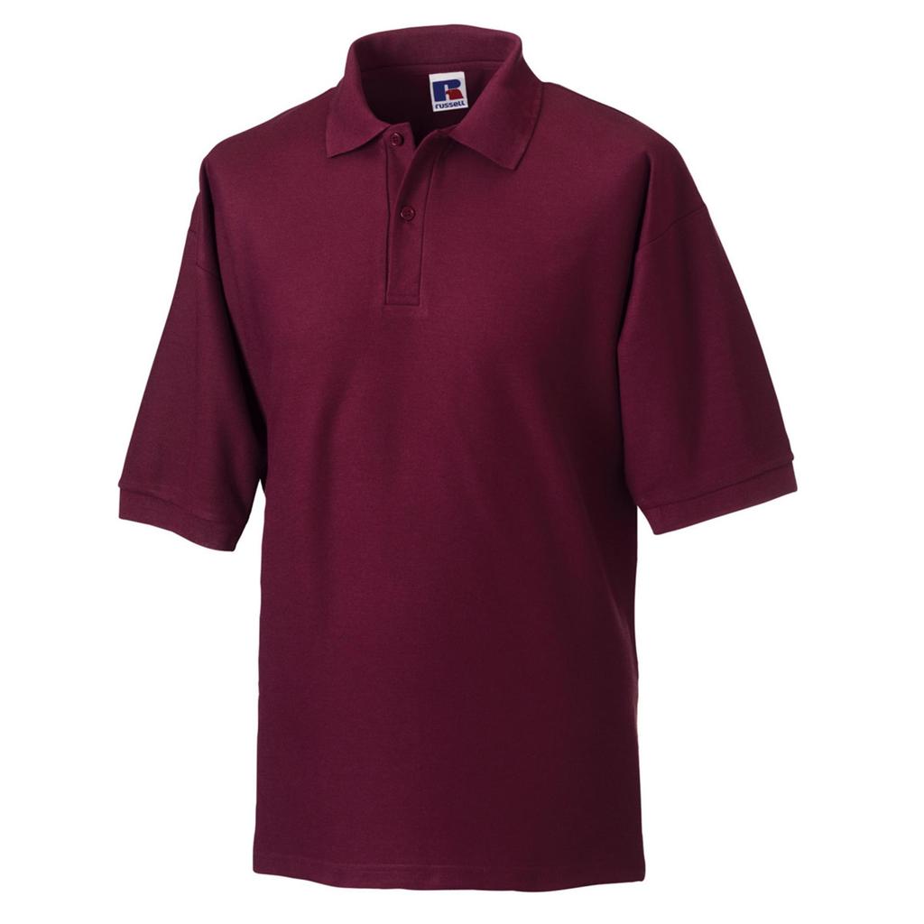 Russell Mens Classic Short Sleeve Polycotton Polo Shirt
