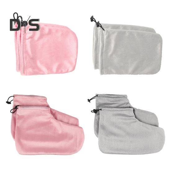 1 Set Paraffinwachshandschuhe Booties Hot Einstellbare Tragbare Wachstherapie Badeeinlagen Handschuhe Winter Thermal SPA Paraffinwachs Fäustlinge Fußsocken