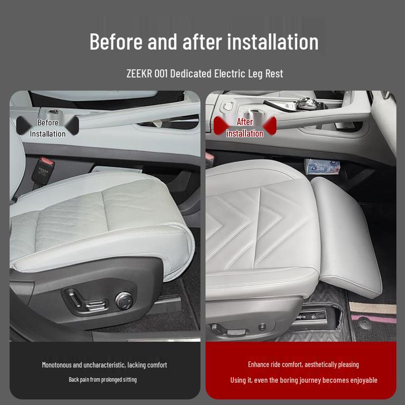 Zeekr 001 Car Seat Footrest: Electric Leg Rest Extension for enhanced Passenger Comfort