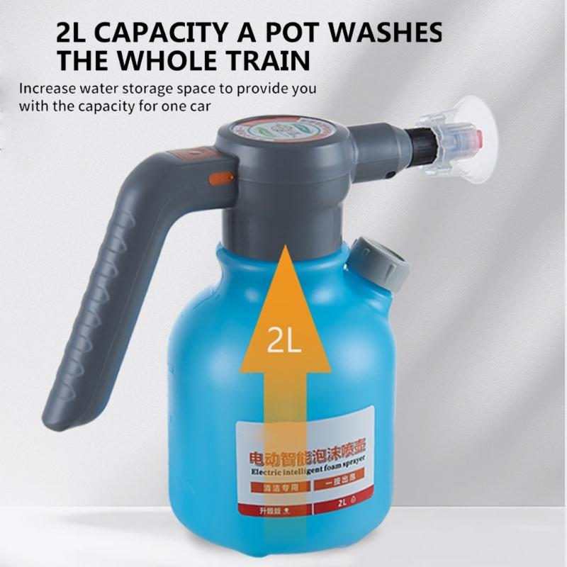Powerful Electric Liquid Dispenser With 2600mAh Battery And 2L Capacity For Vehicle Washing Home Cleaning And Pet Care