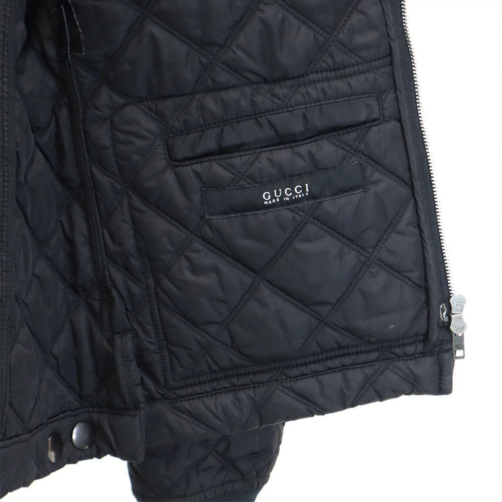 Gucci Made In Italy Quilted Jacket 44 Black Men's Used