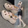 Z8808 Inner Height Increase 7 Dad Shoes Women, Summer New Versatile Thick Sole Hollow