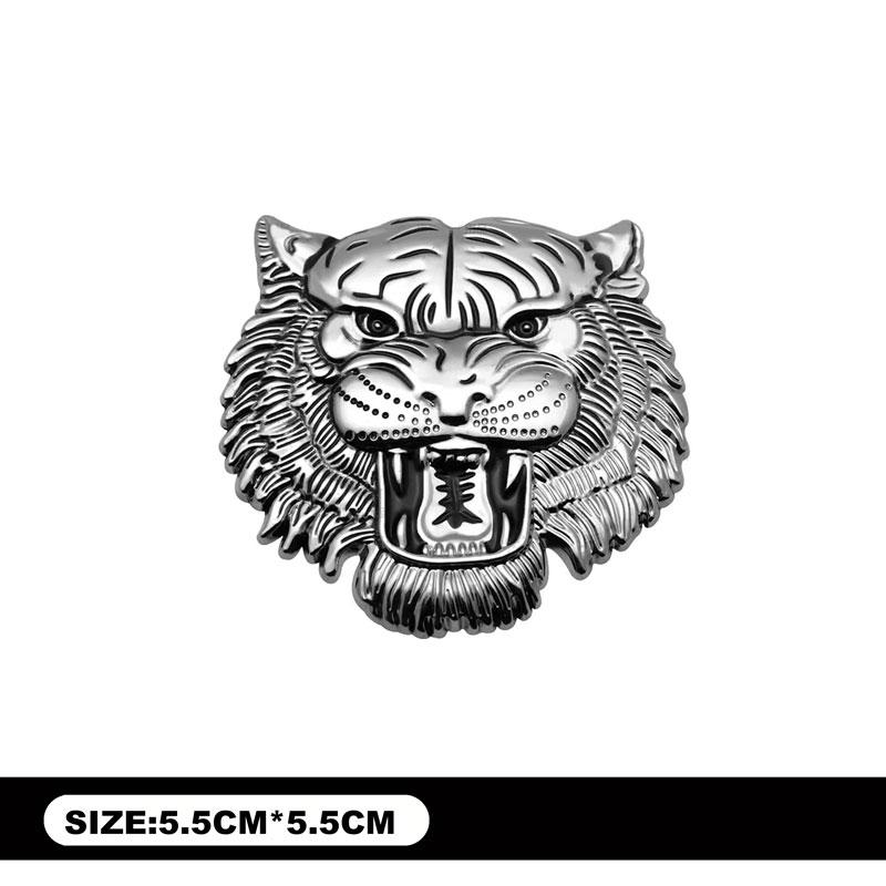 

3D-стиль головы тигра логотип персонализированная эмблема значок декор тела металлическая наклейка для автомобиля 1