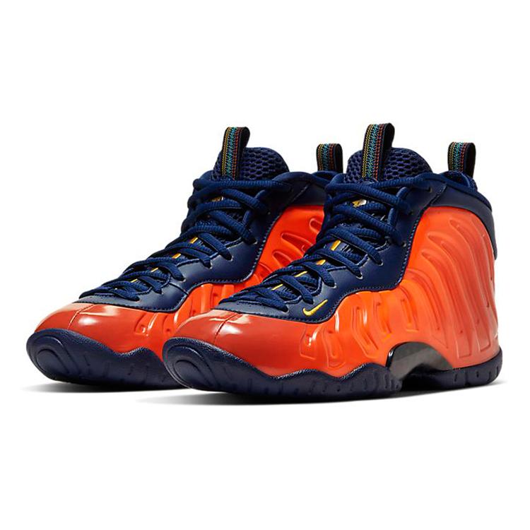 Nike Air Foamposite One Blue Void Rugged Orange GS 644791-407