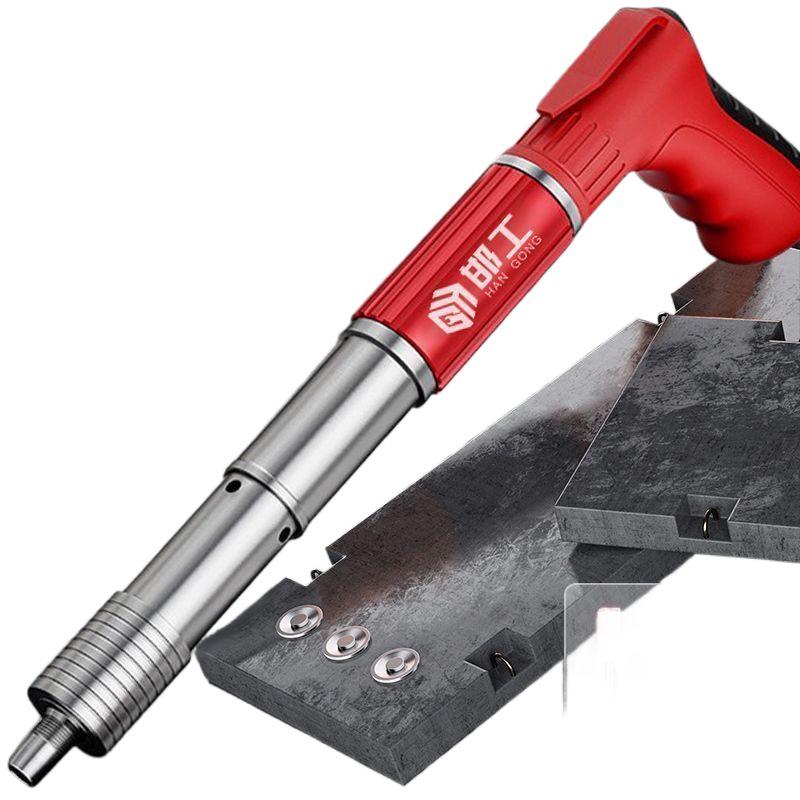 Nickel-Plated Mini Powder Actuated Nail Gun - Rustproof, All-Steel, Silenced Fastener for Ceiling Decoration