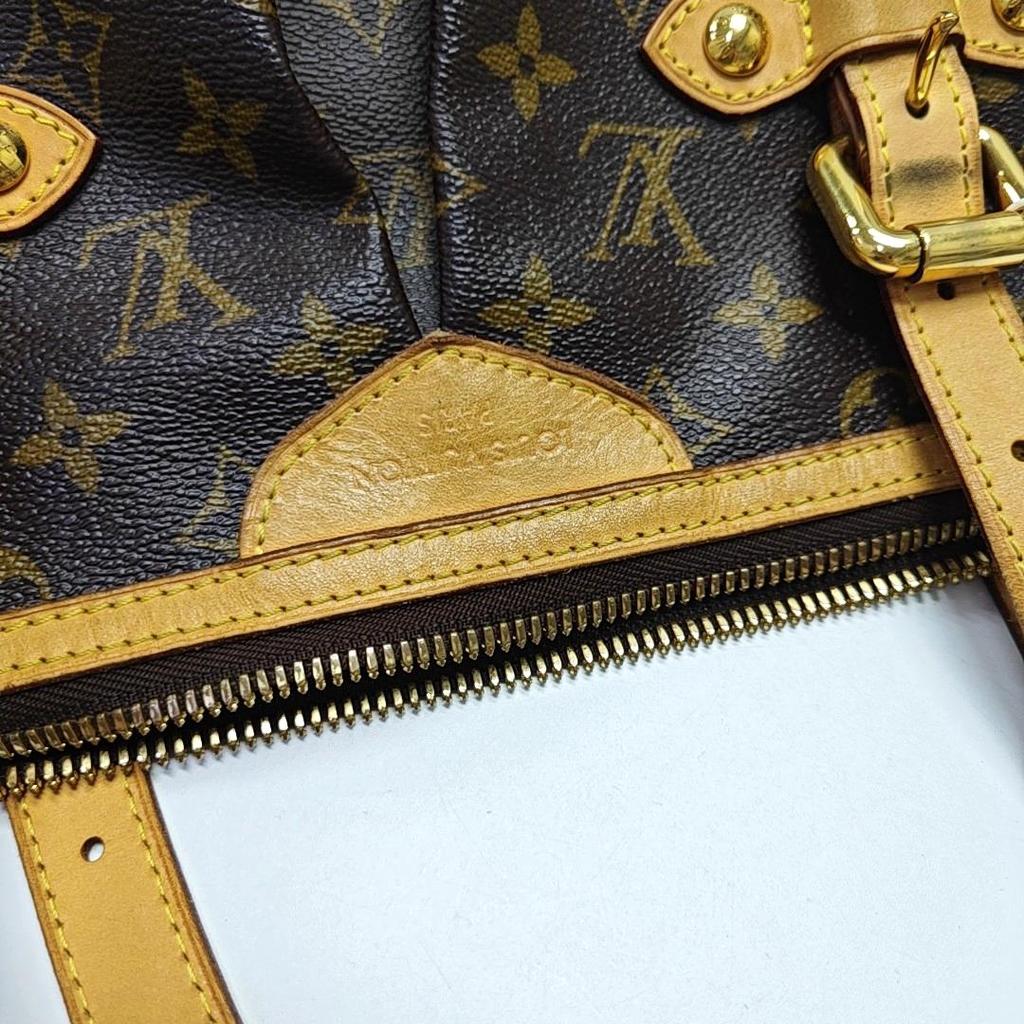 [Pre-Owned] Palermo Large Brown Coated Canvas Monogram Shoulder Bag - Fair #16Q9A4V