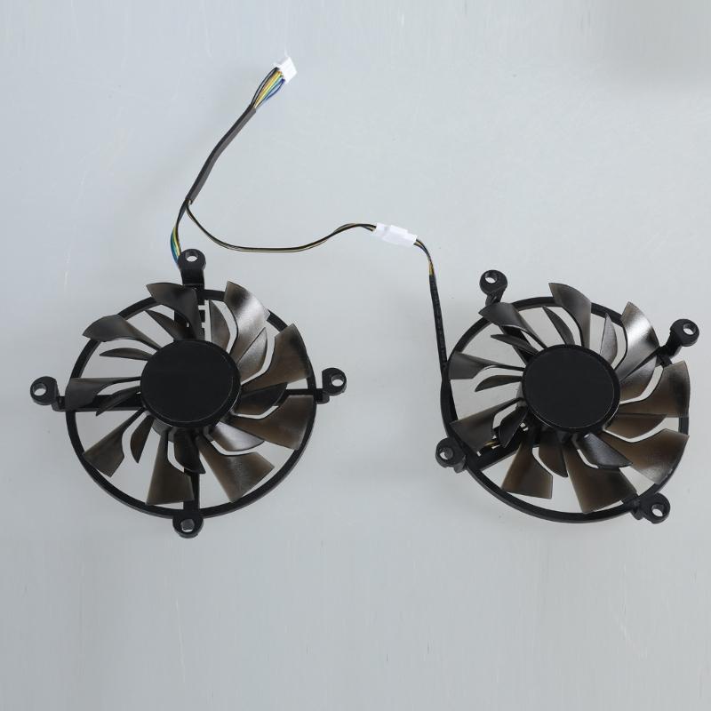 2Pcs 86mm/3.39in 4Pin 12V VGA Fan Graphics Card Cooling Fan for eForce GTX1060 GTX960 GTX950 Fan