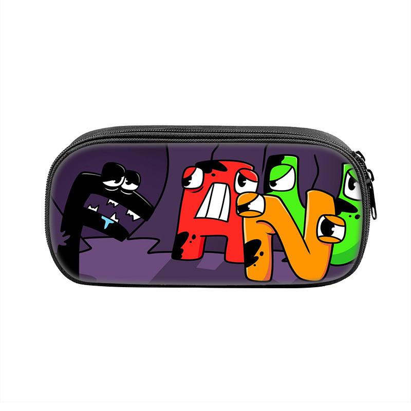 Alphabet Lore Pencil Case With Nylon Material For Students And Kids