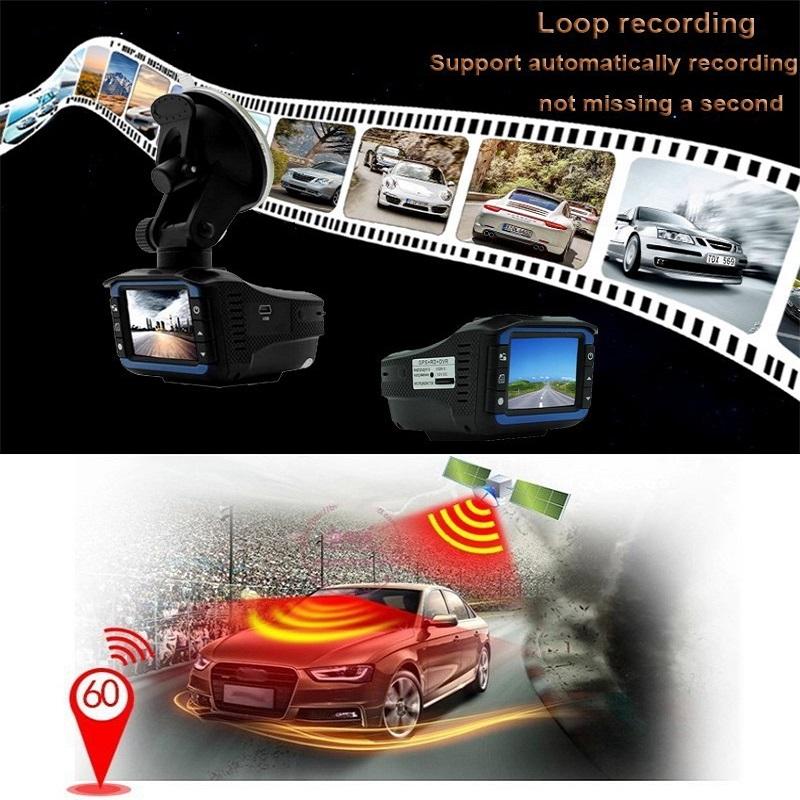Car Dash Recorder VGR-3 Plush Anto DVR Camera Video 2 In 1 Rad Detector 150 Degree Lens