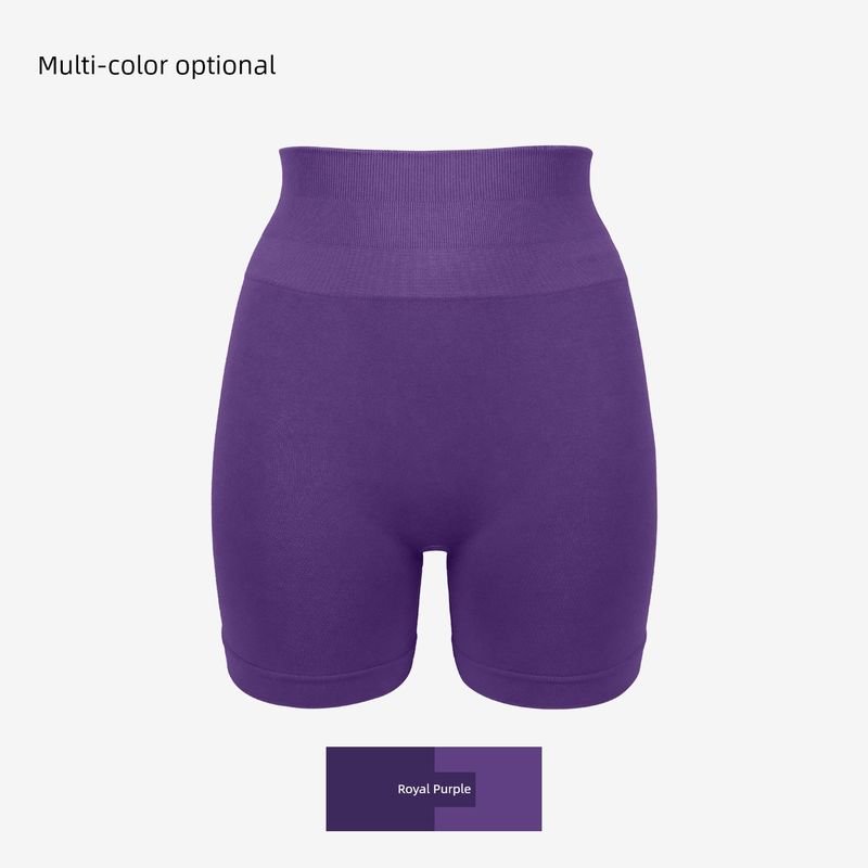 Fresought Blended Peach Pants Shorts Sports Fitness Yoga Pants Fashion Hip Lifting Four Points Shorts Cationic Royal Purple 2.0 Upgraded Model XS