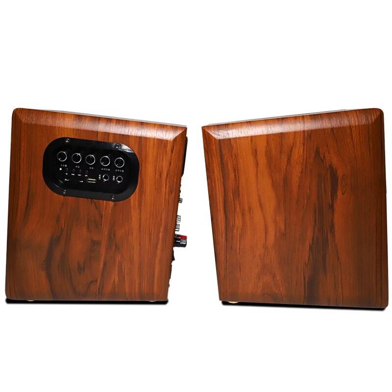 Gmtd CL02 HIFI Bluetooth 2.0 Wooden Bookshelf Speakers CN plug (adapter included)