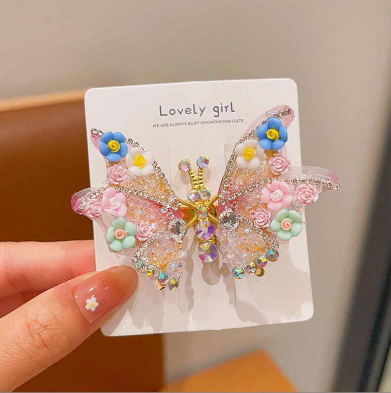Korean Ancient Style Flapping Butterfly Tassel Hair Clip & Hairpin