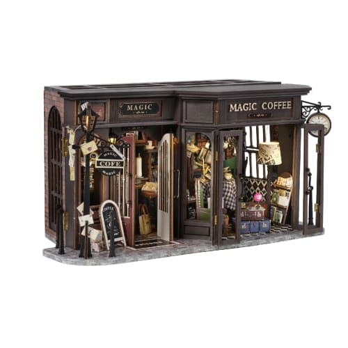 

CuteBee - DIY Miniature House Kit - Dollhouse Kit - Easy to Assemble, Suitable for Beginners, Teenagers, Adults, Decorative, Christmas or Birthday Gif