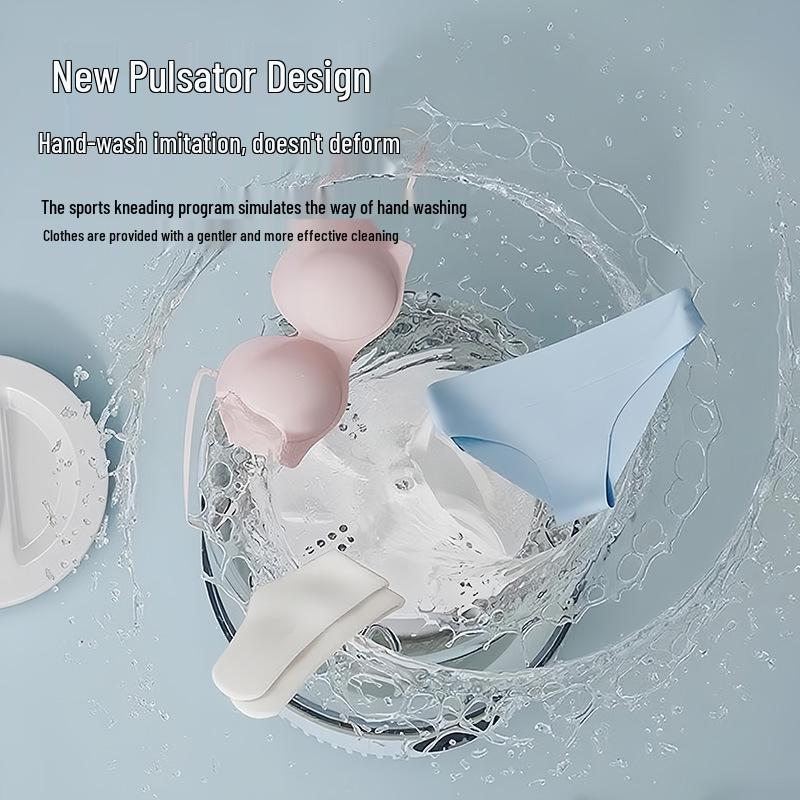 Tragbare Mini-Waschmaschine für Unterwäsche und Socken, Kabellos und Kompakt für Wohnheim oder Zuhause