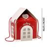 Christmas Cottage Gift Box 3D Pop-up Christmas House Paper Snack Container Holiday Candy Wrapping Box For Chocolate Fruits