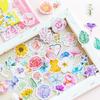 45pcs/set Kawaii Journal Cute Diary Flower Stickers Scrapbooking Stationery Decoration