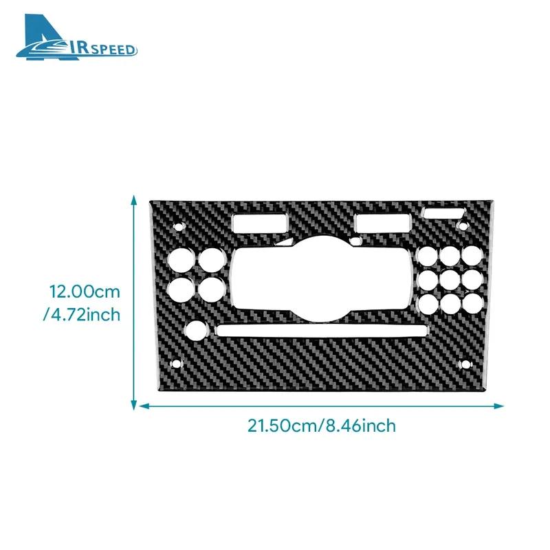 Real Soft Carbon Fiber Sticker For Opel Corsa 2007 2008 2009 2010 2011 2012 2013 2014 LHD Car Central Control CD Button Panel