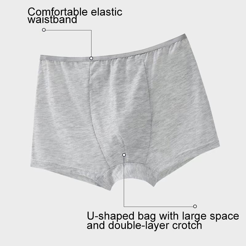 1Pc/Bag Underwear Travel Cotton Portable Gray Business Trip Boxer Briefs Soft Disposable Men's Panties Disposable Breathable