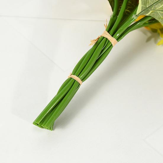 Odolné falešné slunečnice s průhlednou texturou umělého hedvábí proti pádu