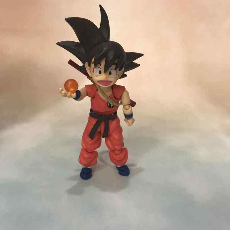SHF Dragon Ball Kid Goku Action Figure With Kinton Nimbus Cloud Power Pole Interchangeable Heads Hands Tail Anime Model Toy Gift