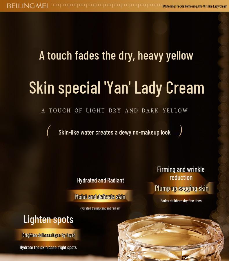 377 Whitening & Anti-Wrinkle Nourishing Cream - Freckle Remover & Skin Brightening Emulsion for Hydration & Firmness.