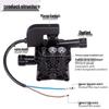 220V Portable High Pressure Adjustable Washer with Brush and Pump Accessories