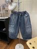 Boys' Loose Straight-Leg Jeans with Double Patch Pockets - Spring/Autumn 2025