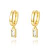 Baroque Copper Plated Real Gold Pearl Earrings Women'S Earrings Temperament Retro Earrings Asymmetrical Design Sense