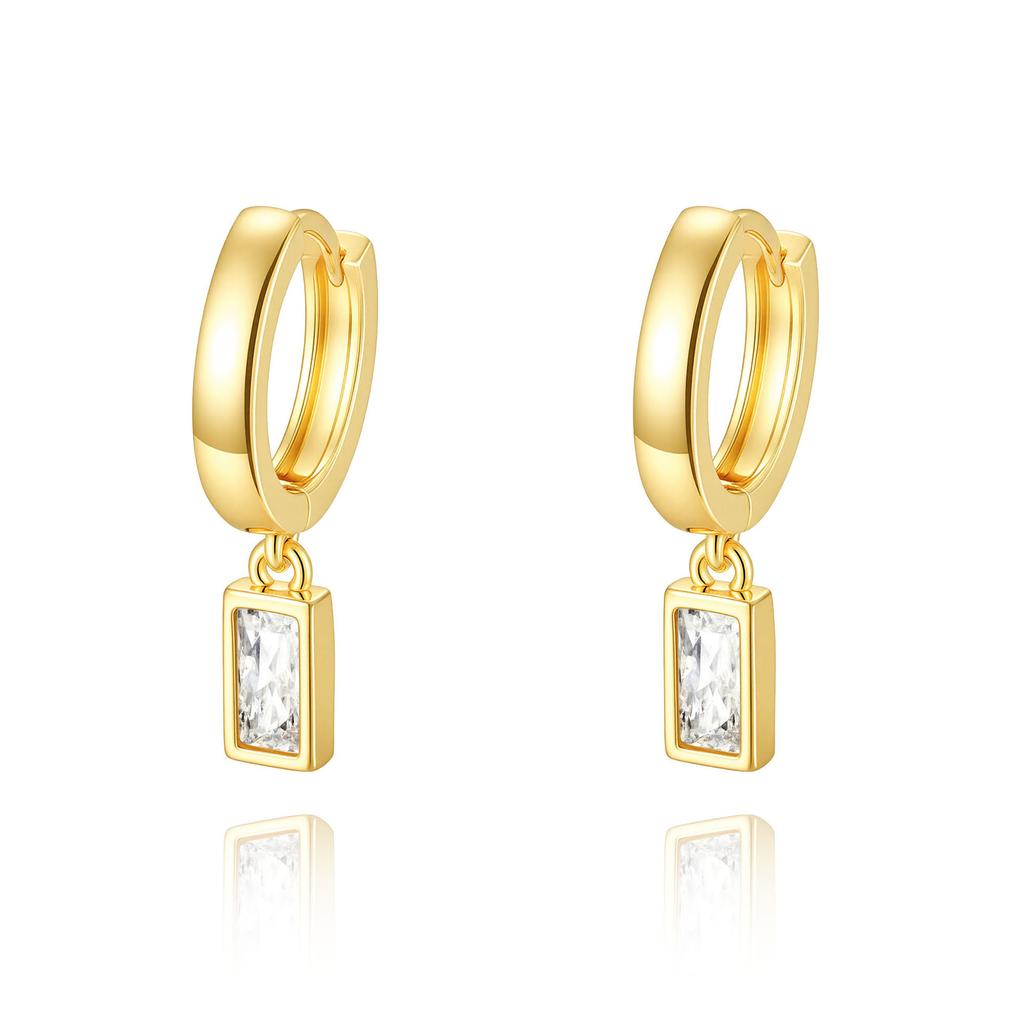 Baroque Copper Plated Real Gold Pearl Earrings Women'S Earrings Temperament Retro Earrings Asymmetrical Design Sense
