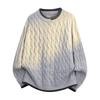 Pullovers Long Sleeves Sweaters Unisex Sweater Round Neck Loose Tide Knit Clashing Stripes Line Clothing Couple Models Round Neck Bottoming Shirt