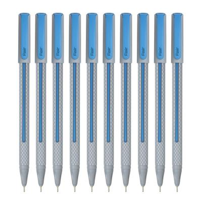 Flair Yolo 0.6mm Ball Pen Pack Of 1 X 10 Blue Ink Smooth Writing Lightweight Pens For School Office And Daily Use