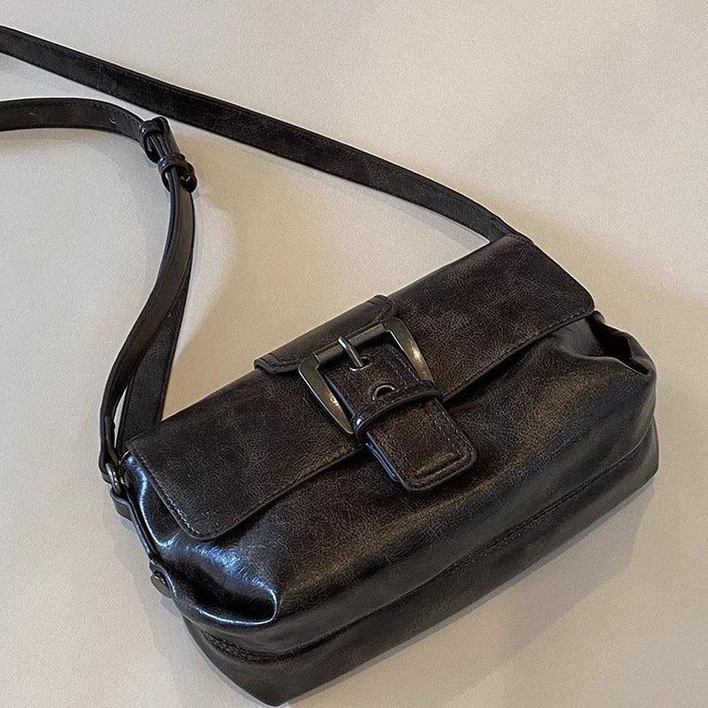 High-end Underarm Small Square Bag Retro Trendy Baguette Bag Niche Design, Single-shoulder Crossbody Bag