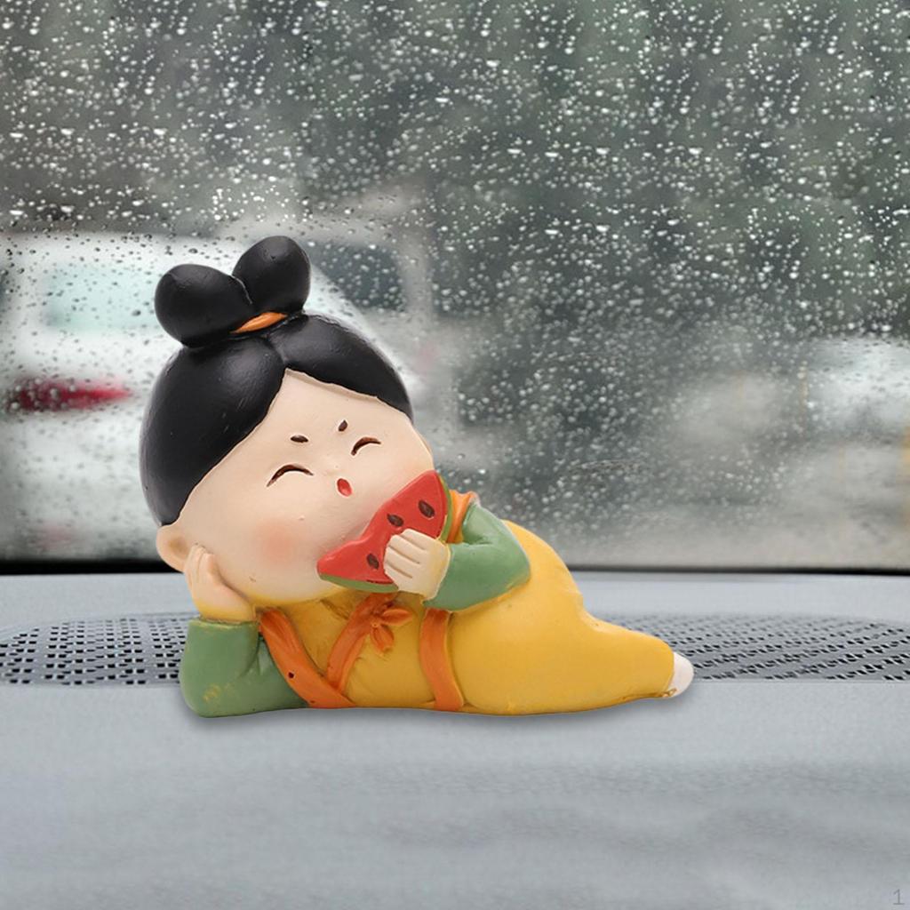 Figurines Auto Interior Dashboard Decorations Resin Crafts Chinese Style Ornaments for Car