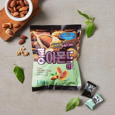 [Orion] Premium Cukierki z całymi migdałami Chrupiące Słodkie Orzechowy smak Koreańska Żywność 90g / Koreański słodycz, Kfood, Autentyczne Koreańskie Jedzenie
