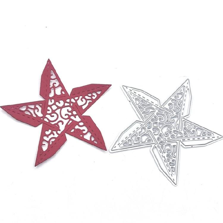 Nice 3D Star Shaped Die-Cut for Art DIY Embossing Stencil Die Cutting Mold Decor