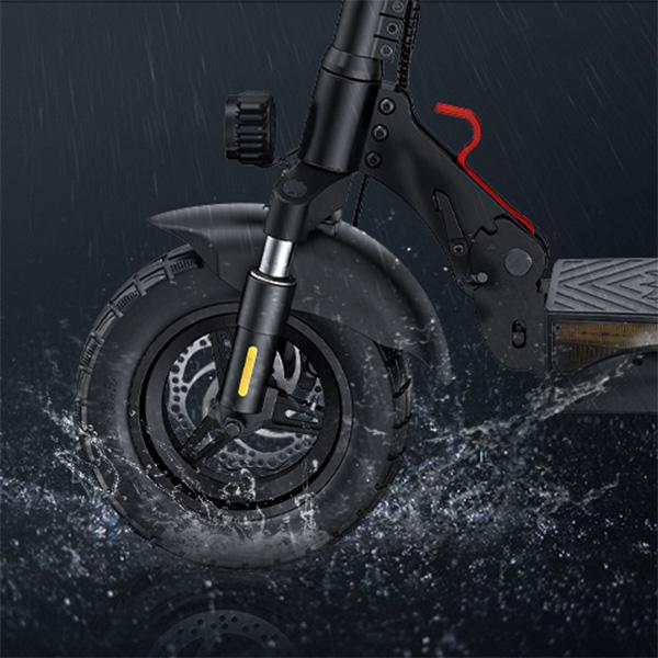 Engwe Y600S 10" Folding E-Scooter 500W & 48V18.2Ah Long Range E-Scooter, Disc Brakes & Front Shock Absorption for Daily Commuter & Outdoor Off-Road