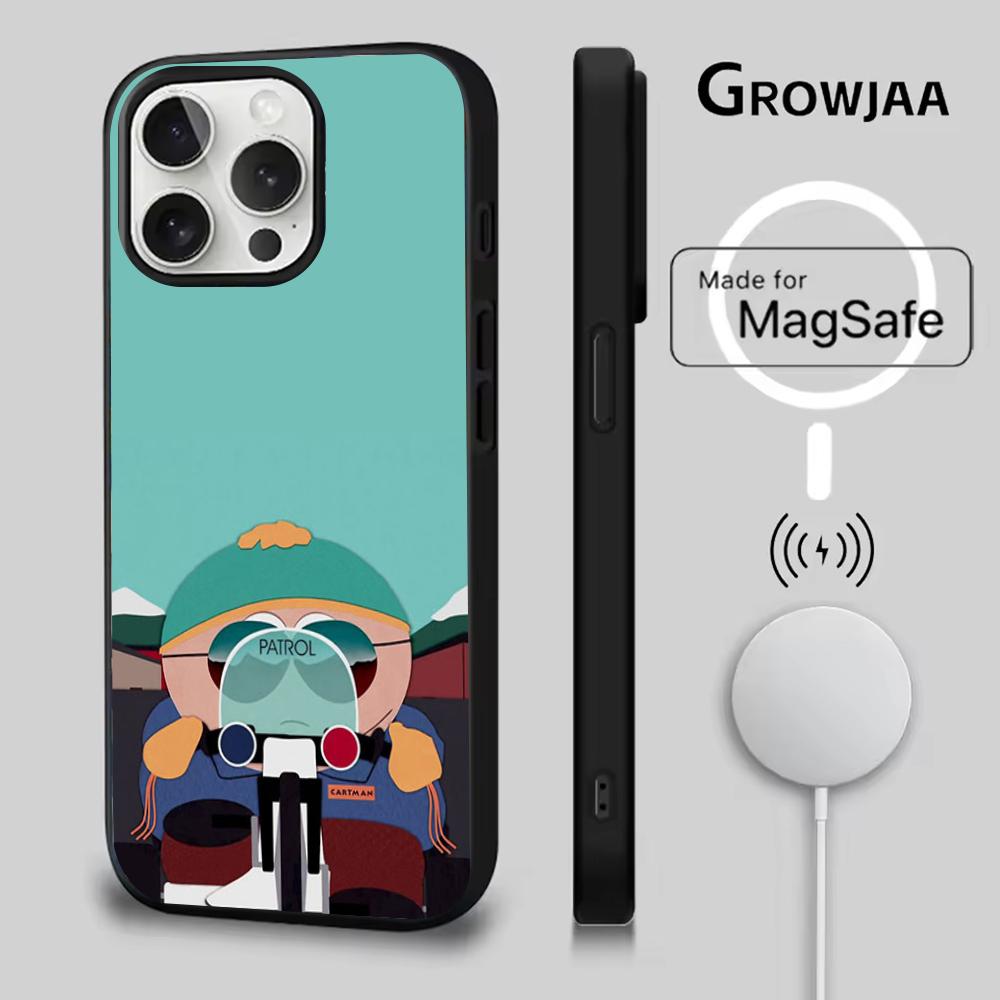 

Мультяшний кумедний чохол для телефону South Park Для iPhone 16e,16,15,14,13,12,11,Plus,Pro,Max,Mini Магнітна бездротова зарядка Magsafe iPhone12mini