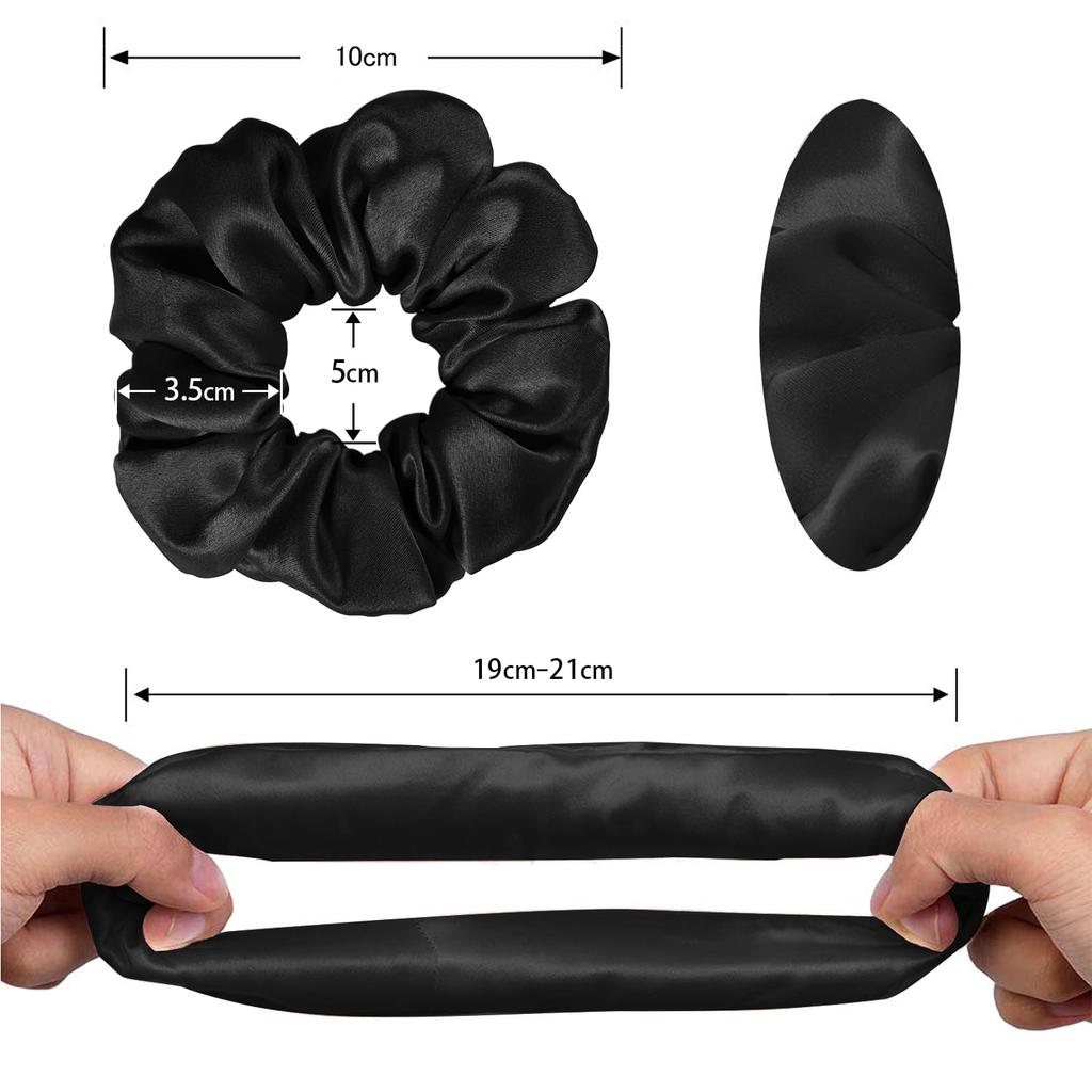 Utukky Silk Hair Silk Adds Stylish Hair Natural 6A Hair Gentle On Sophisticated 1 Piece Set Tie, Scrunchie, Volume, Tie, Adult, 100% Silk, Class,
