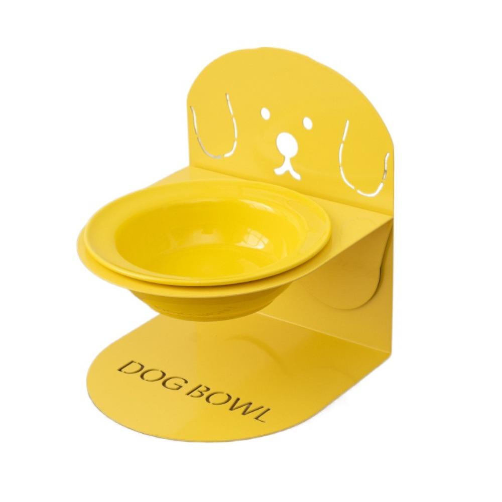 

Anti Slip Ceramic Cat Bowl Anti Vomiting Cat Feeding Station Kitten/Puppy/Bunny Yellow Set B