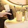 Luxury Plastic Mouthwash & Toothbrush Holder Cup - Round Design for Children & Couples