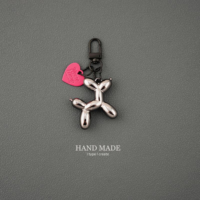 Balloon Dog Keychain - Original Dark Cool Girl and Couple Bag Pendant