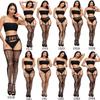 New Garter Set Lace Non-slip Sexy Long Tube Garter Stockings Mesh Socks European and American Sex Underwear Large Size