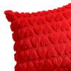 2Pcs Plush Heart Pillow Cover Love Throw Pillow Case 18x18 Inch Faux Fur Pillowcase Soft Throw Pillow Cover for Sofa Couch
