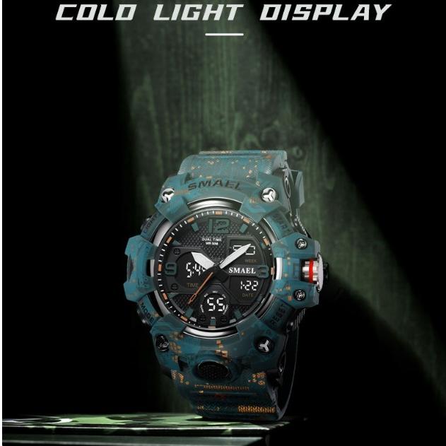 SMAEL Outdoor Multifunction Electronic Dual Display Sport Watch