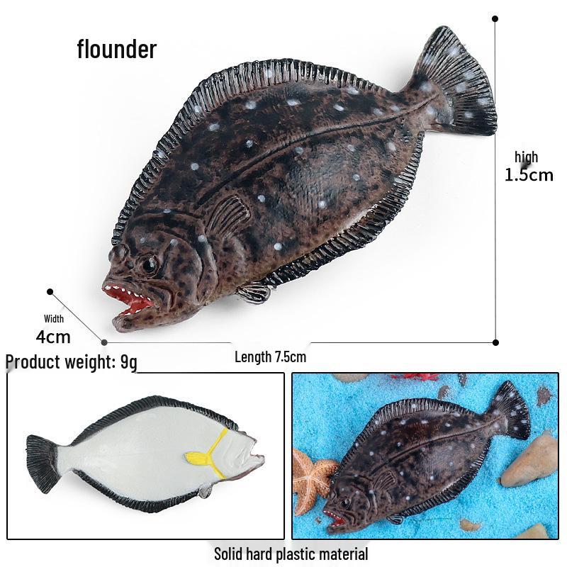 Ocean Crab Simulation Toy Set: Includes Hermit, Swimming, and Three-Spot Plastic Models
