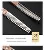 Rose Gold 6.5" Double Tail Pet Grooming Scissors with Curved Tip & Straight Tooth for Cats & Dogs.