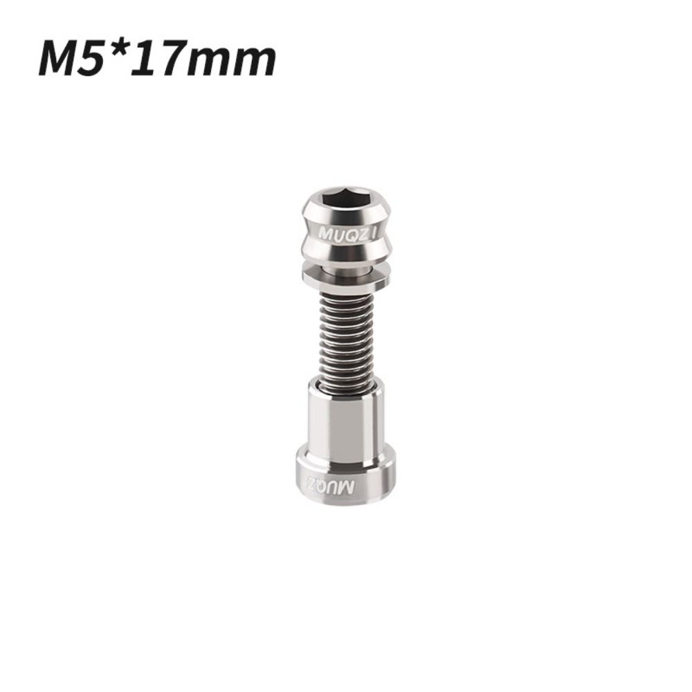 Titanium Bolt M5x17mm M5x19mm Bicycle Nut Titanium Alloy Stem Bolts MTB Road BMX Folding Bike Screw Accessories