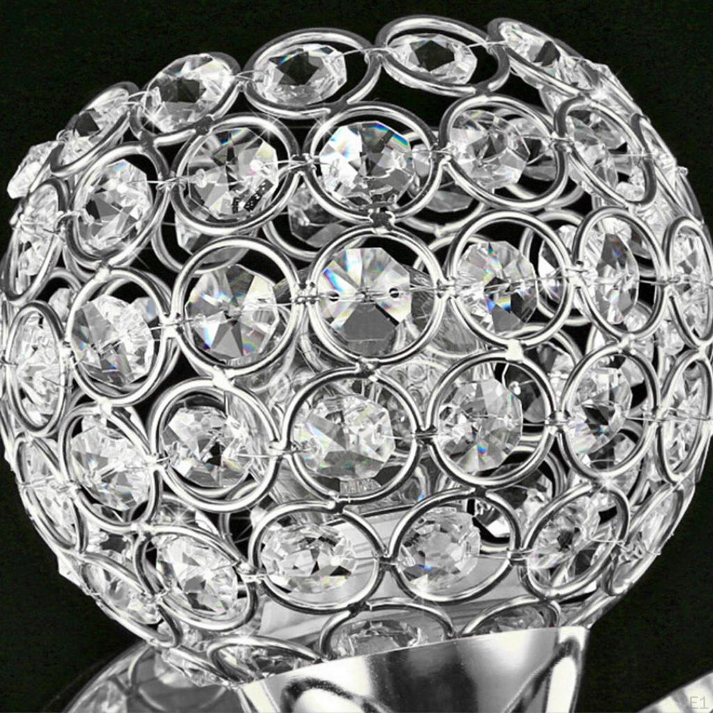 E26/E27 Wall of Crystal Lamp, Sconces Lighting Fixture with 2 Heads, Luxury European Lamp