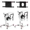 Patient Lift Transfer Chair with Adjustable Height & Width Home Nursing Lift Transfer Chair with Wheels for Elderly and Disabled