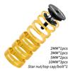 Bicycle Spacers, Bicycle Headset Spacer, 2mm 3mm 5mm 10mm Aluminum Alloy Bicycle Front Fork Stem Washers Set For Mountain Road Bikes Cycling